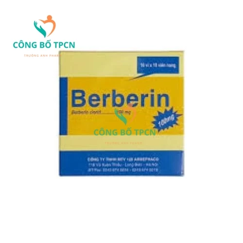 Berberin 100mg Armephaco - Thuốc điều trị các bệnh đường ruột hiệu quả